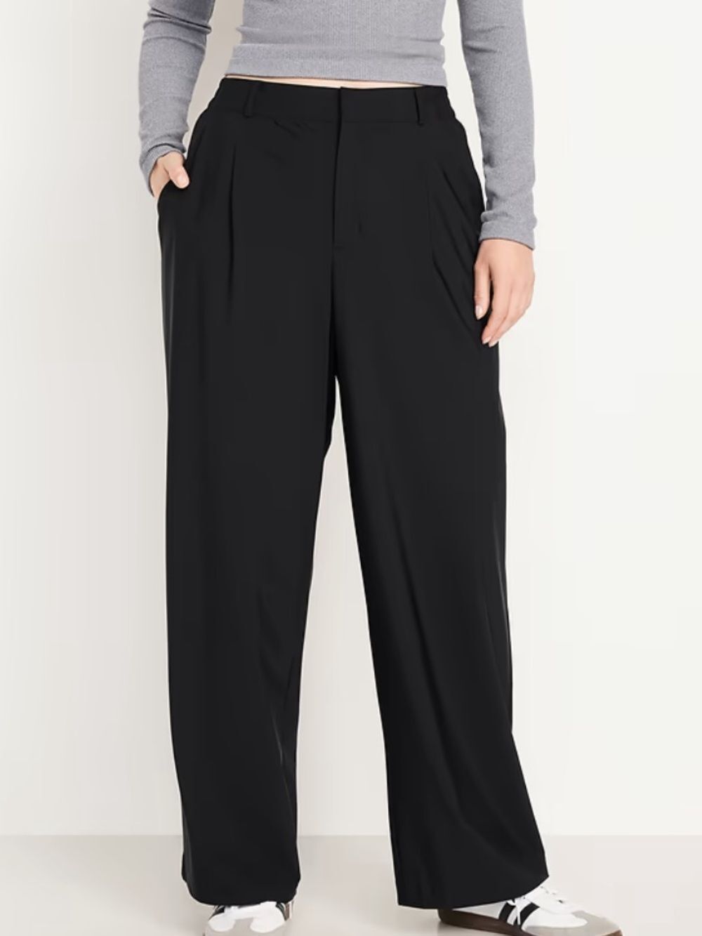 Old Navy Black Sleektech High Rise Full Length Pants‎ NEW